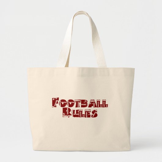 Het football beslist Canvas tas (Voorkant)