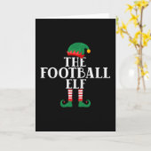 Het Football Elf Funny Kerstmis Kaart (Gele Bloem)