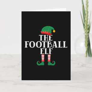 Het Football Elf Funny Kerstmis Kaart