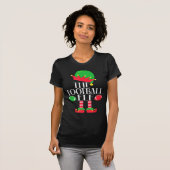 Het Football Elf kerstparty Pajama kostuum T-shirt (Voorkant volledig)