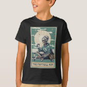 Het Football Mom Skeleton Tarot Kaart Ballpark Mom T-shirt (Voorkant)