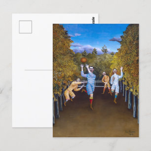 Het Football speelt   Henri Rousseau   Briefkaart