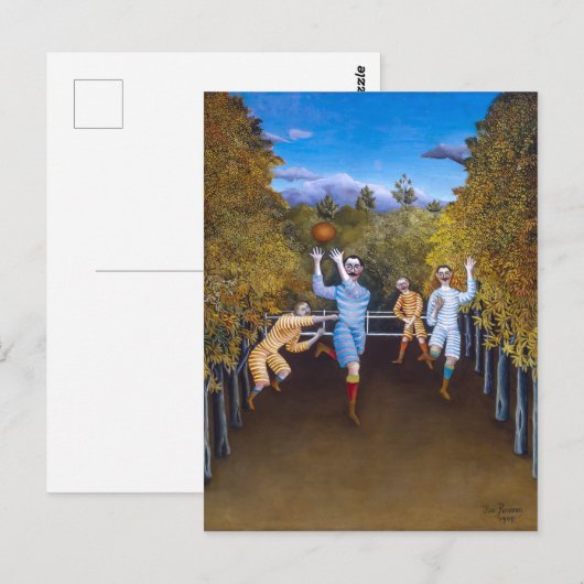 Het Football speelt | Henri Rousseau | Briefkaart (Voorkant / Achterkant)