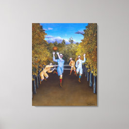 Het Football speelt | Henri Rousseau | Canvas Afdruk
