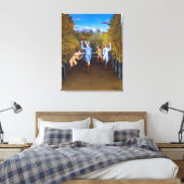 Het Football speelt | Henri Rousseau | Canvas Afdruk (Insitu (Slaapkamer))