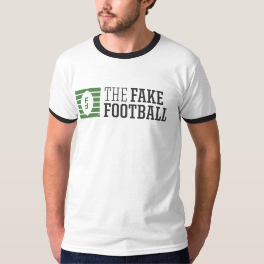 Het Football van de Fake Ringer T-Shirt (Voorkant)