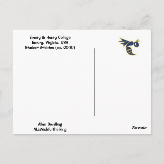 Het Football van de universiteit!! Briefkaart (Achterkant)