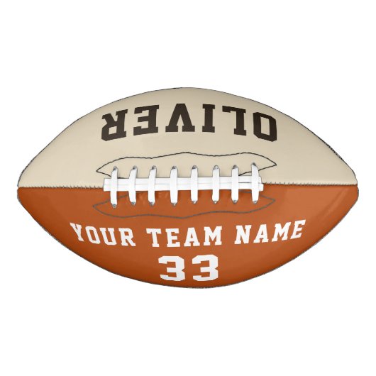 Het Football van het Team van het Naam van de Spel (Voorkant)