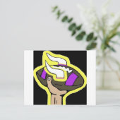 het football van Vikingen Briefkaart (Staand voorkant)