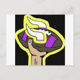 het football van Vikingen Briefkaart