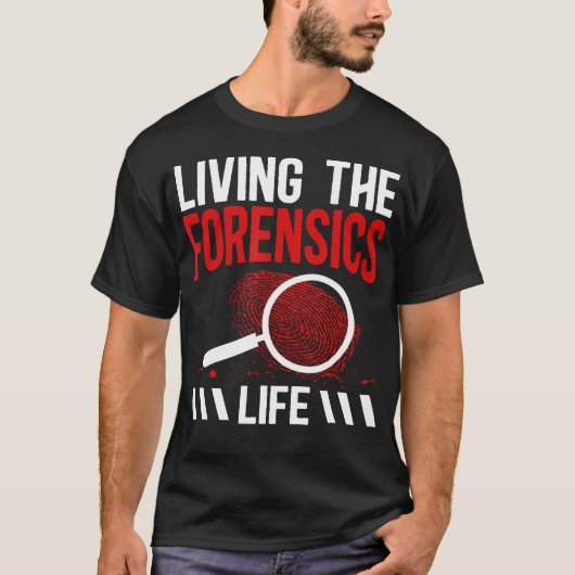 Het Forensisch Leven Leven Forensisch Onderzoek T-shirt (Voorkant)