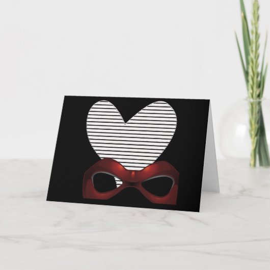 Het formele Hart van de Smoking in Zwarte Kaart (Voorkant)