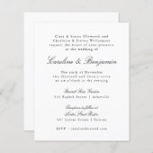 Het formele Wit van de begroting allen in één brui (Voorkant / Achterkant)