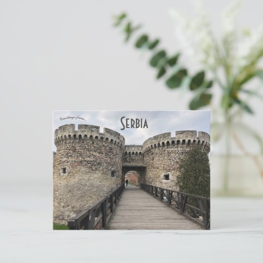 Het fort van Belgrado in Servië Briefkaart (Staand voorkant)