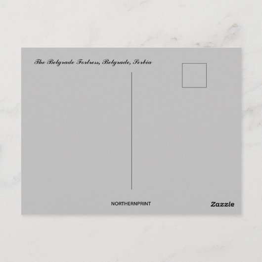 Het fort van Belgrado in Servië Briefkaart (Achterkant)