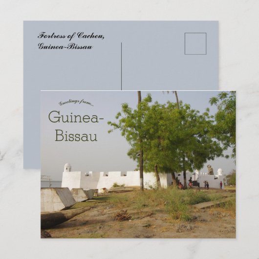 Het fort van Cacheu Guinee-Bissau Briefkaart (Voorkant / Achterkant)