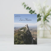 Het fort van Guaita San Marino Briefkaart (Staand voorkant)