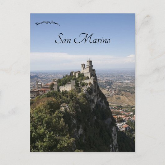 Het fort van Guaita San Marino Briefkaart (Voorkant)