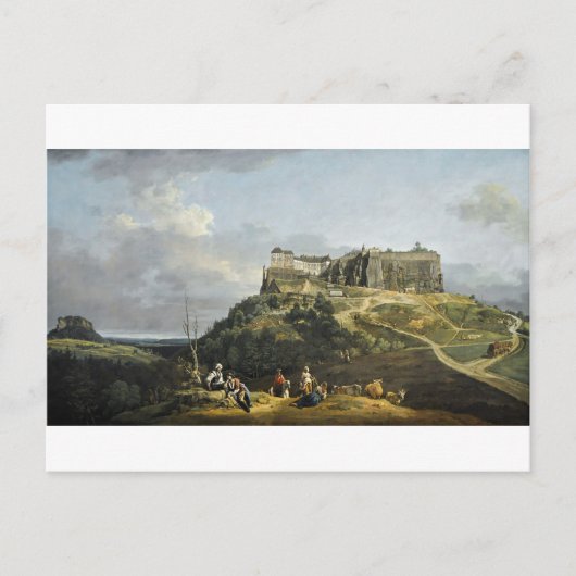 Het fort van Konigstein door Bernardo Bellotto Briefkaart (Voorkant)
