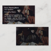 Het fortune Teller Detail door Longhi Pietro Visitekaartje (Voorkant / Achterkant)