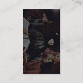 Het fortune Teller Detail door Longhi Pietro Visitekaartje (Achterkant)