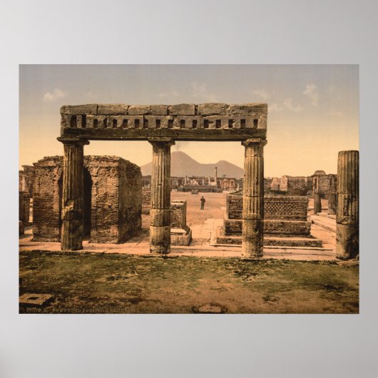 Het Forum, Pompeï, Campanië, Italië Poster (Voorkant)