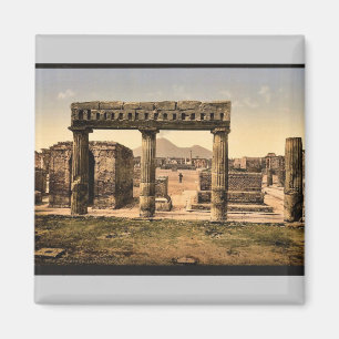 Het Forum, Pompeii,  Fotochrom van Italië Magneet