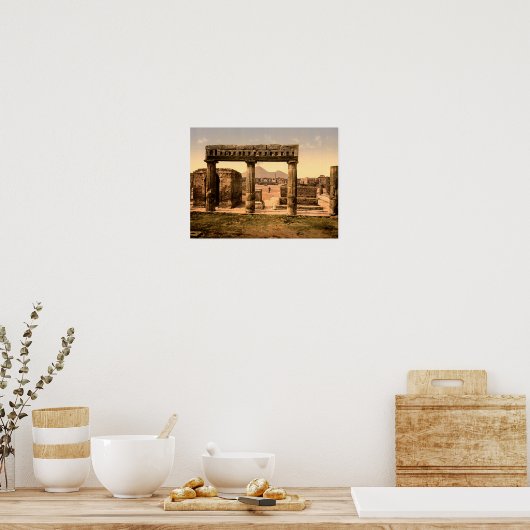 Het Forum Pompeii Italië Poster (Keuken)