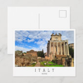 het Forum Romanum, Rome, Italië Briefkaart (Voorkant / Achterkant)