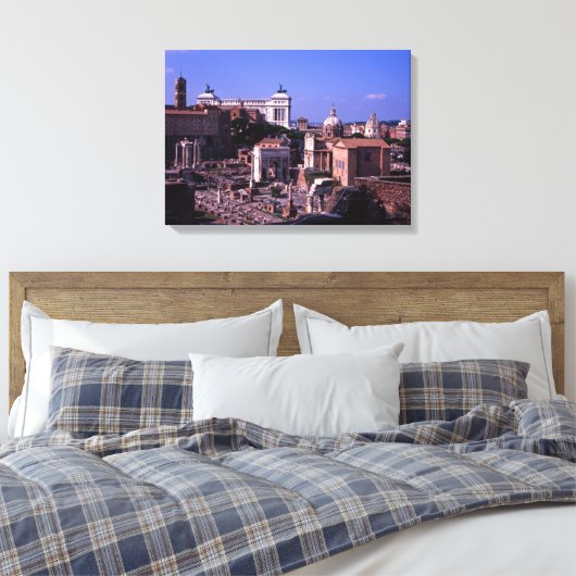 Het Forum van Rome Canvas Afdruk (Insitu (Slaapkamer))