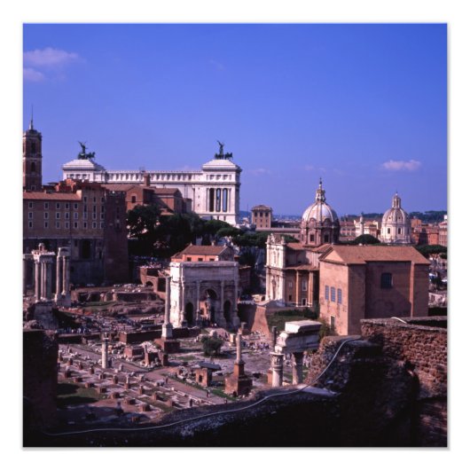 Het Forum van Rome Foto Afdruk (Voorkant)