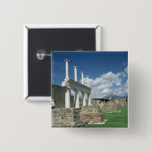 Het forum vierkante button 5,1 cm (Voorkant /achterkant)