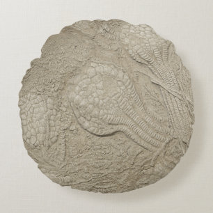 Het Fossil Cushion Collectie Rond Kussen