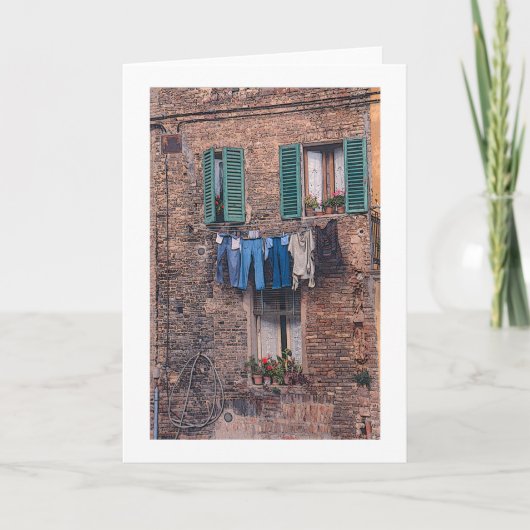 Het fotografische wenskaart van de wasserij van de kaart (Voorkant)