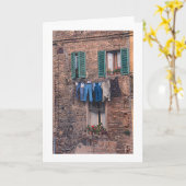 Het fotografische wenskaart van de wasserij van de kaart (Gele Bloem)