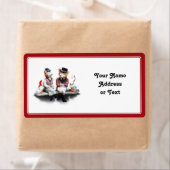 Het Foxy koppel Etiket (Insitu)