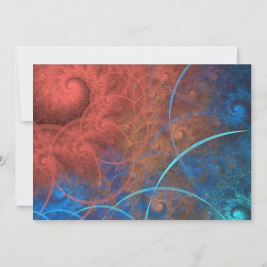 Het fractale kunstvuur van de verbrandingsoven kaart (Voorkant)