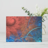 Het fractale kunstvuur van de verbrandingsoven kaart (Staand voorkant)