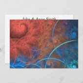 Het fractale kunstvuur van de verbrandingsoven kaart (Voorkant / Achterkant)