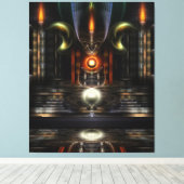 Het fractale schilderschilderwerk van de Throne Ro Canvas Afdruk (Insitu (Houten vloer))