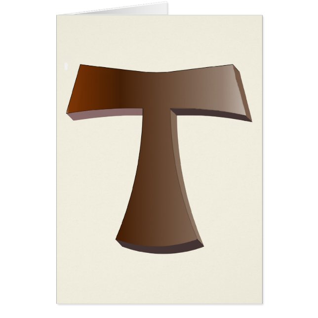 Het Franciscan Cross en het gebed in Mahogany (Voorkant)