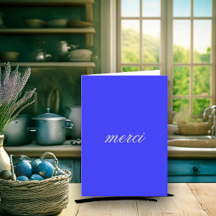 Het Frans dankt u kaardt Bedankkaart