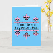 Het Frans Geen Producten van de Spijt Kaart (Gele Bloem)