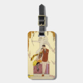 Het Franse Bagagelabel Art Deco (Voorkant verticaal)