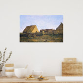 Het Franse Boerderij van Charles-François Daubigny Poster (Keuken)