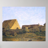 Het Franse Boerderij van Charles-François Daubigny Poster (Voorkant)