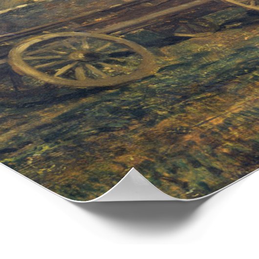 Het Franse Boerderij van Charles-François Daubigny Poster (Hoek)