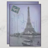 Het Franse Briefkaart van de Paris World (Voorkant / Achterkant)