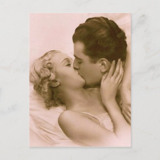 Het Franse Briefkaart van het vintage Paar (Voorkant)