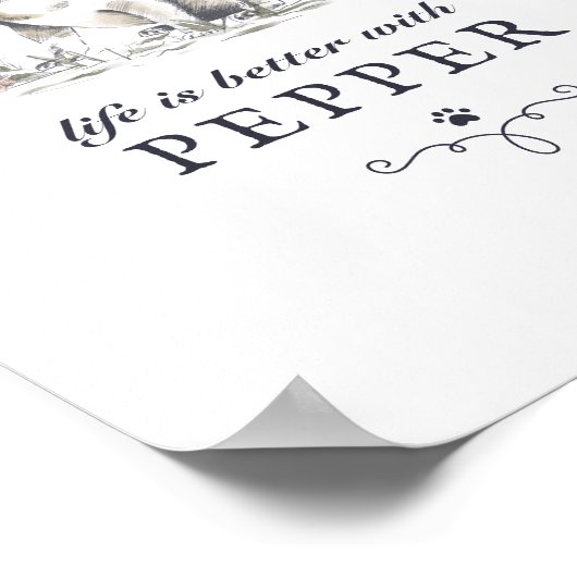 Het Franse Bulldog-leven is beter met de aangepast Poster (Hoek)